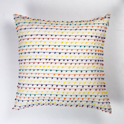 Vintage Rainbow Nubby Pillow