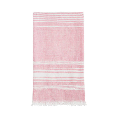 Pink Chambray Kitchen Towel