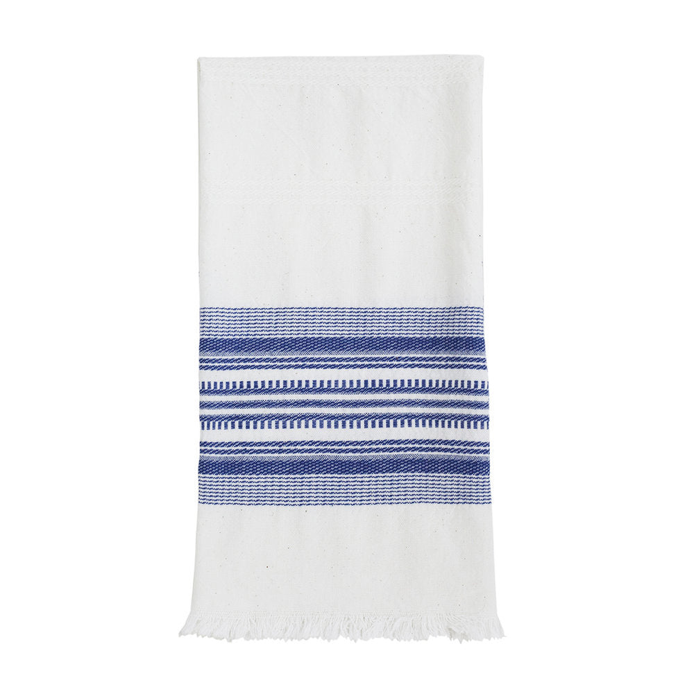 White & Blue Kitchen Towel