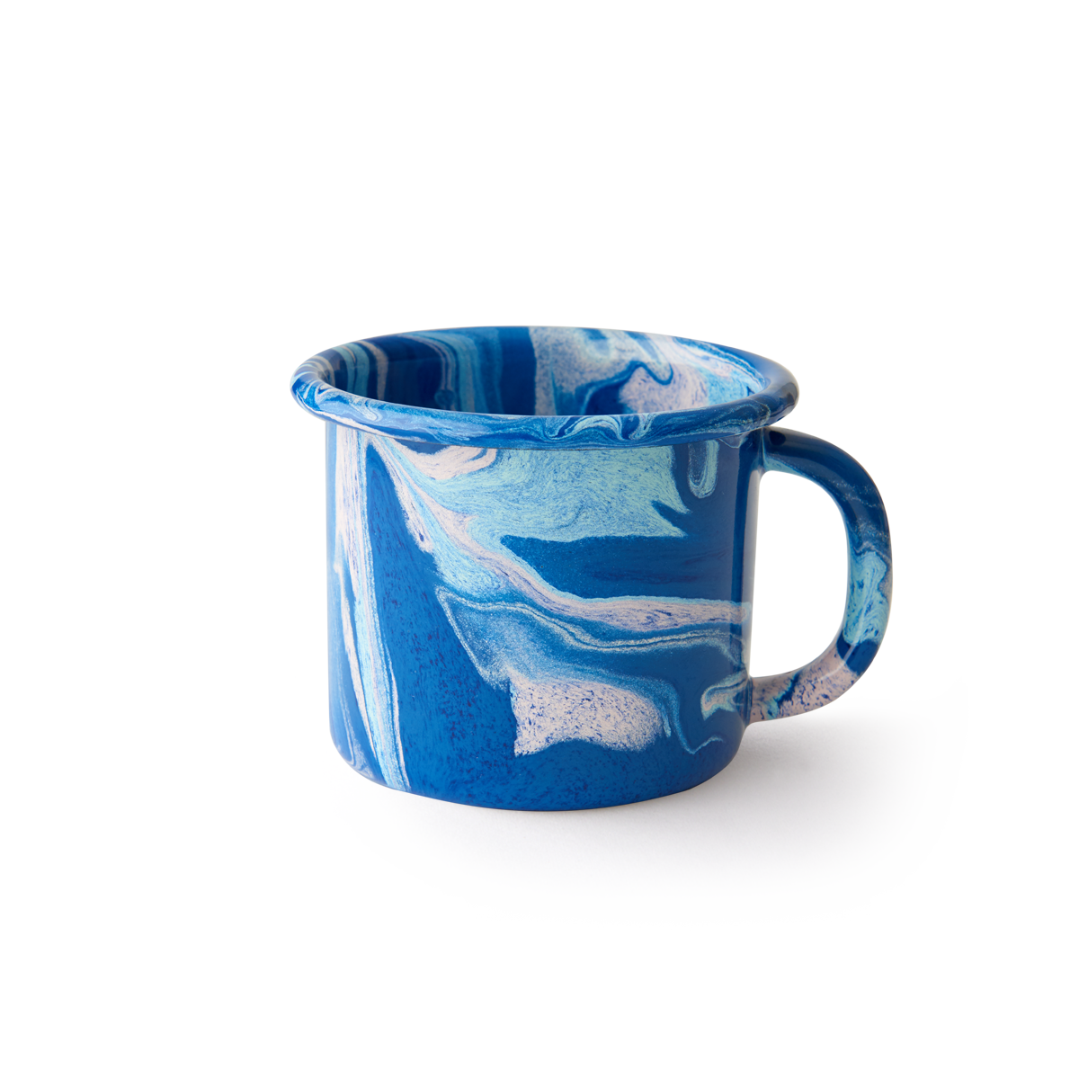 Multi Swirl Enamel Mug