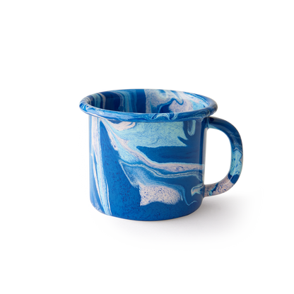 Multi Swirl Enamel Mug