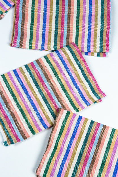 Valentina Rainbow Cocktail Napkin, Set of 4