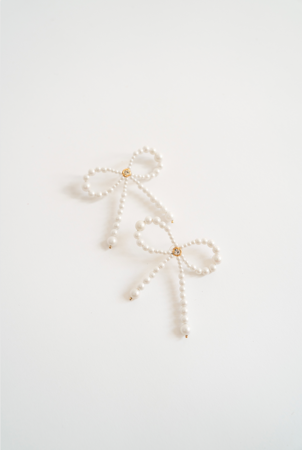 Coquette Pearl Bow Earrings