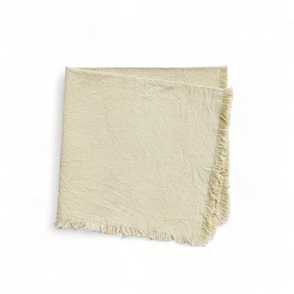 Natural Ivory Napkins (Set of 4) by CECILIADENADIE studio