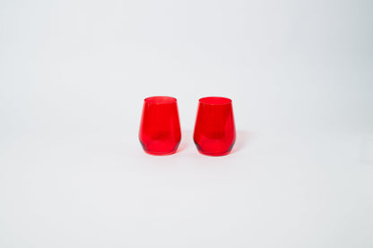 Cherry Red - Stemless Colored Wine Glass