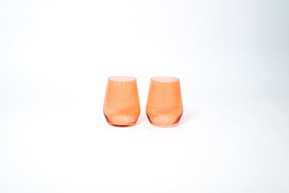Aperol Orange - Stemless Colored Wine Glass