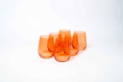 Aperol Orange - Stemless Colored Wine Glass