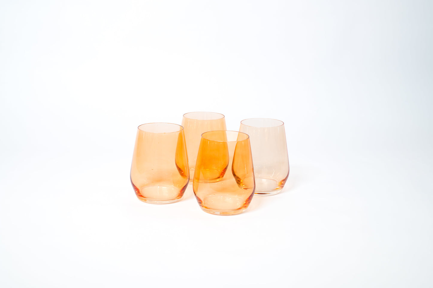 Creamsicle - Colored Wine Glass