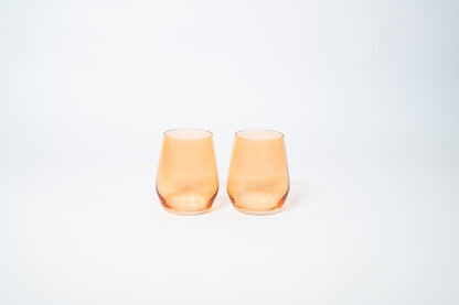 Creamsicle - Stemless Colored Wine Glass
