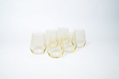 Lemon Drop Yellow- Stemless Colored Wine Glass