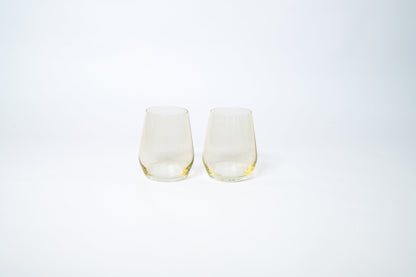 Lemon Drop Yellow- Stemless Colored Wine Glass