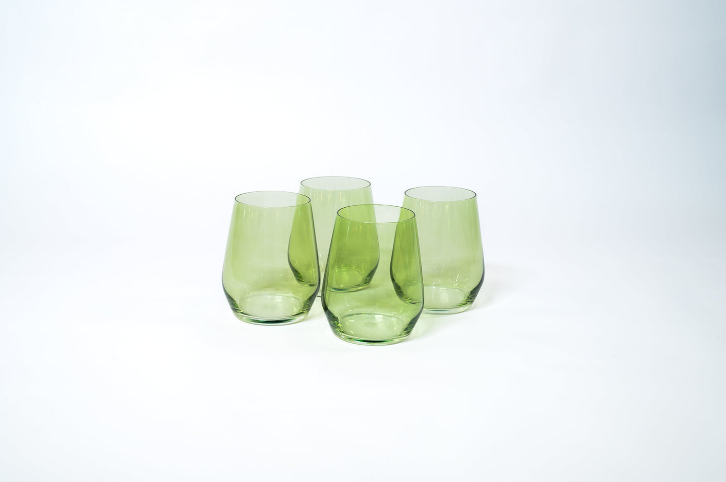 Matcha Green - Stemless Colored Wine Glass