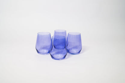 Veri Peri Purple - Stemless Colored Wine Glass