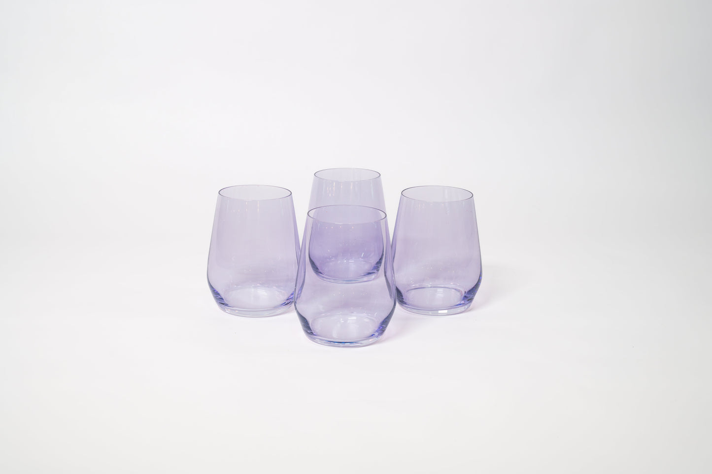 Lady Lavender - Stemless Colored Wine Glass