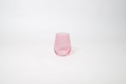 Bubblegum Pink - Stemless Colored Wine Glass