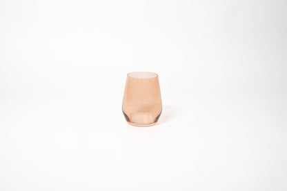 Brown Sugar - Stemless Colored Wine Glass