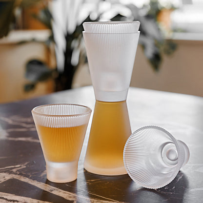 Decanter Drinkware Set - Frosted