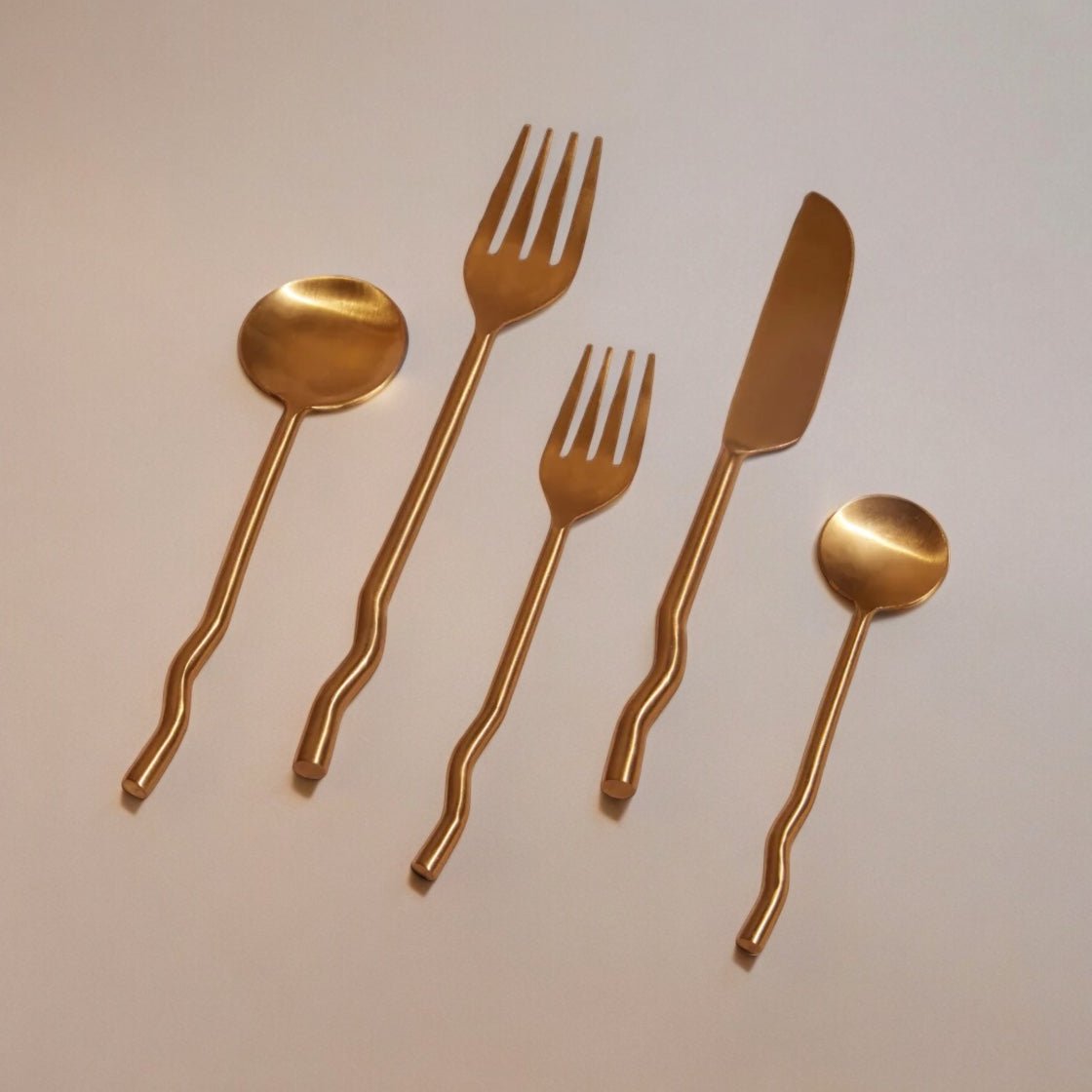 Emma Flatware Brass (Set of 20) by MESO