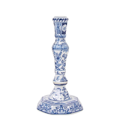 CHINOISERIE CANDLESTICK, BLUE & WHITE