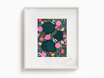 Blooms Ketubah