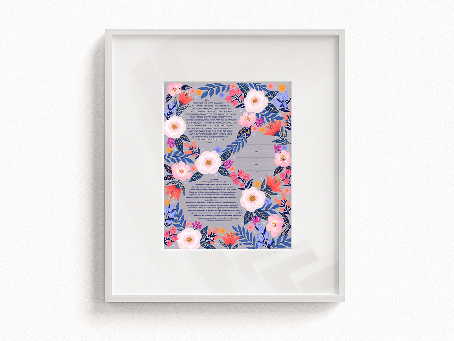 Blooms Ketubah