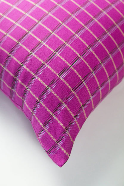 San Lucas Pink Plaid Pillow