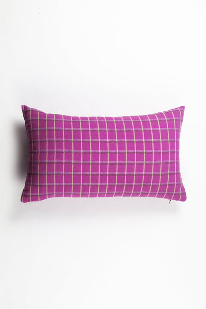 San Lucas Pink Plaid Pillow