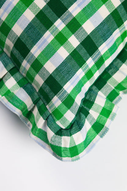 Josefina Ruffle Plaid Pillows