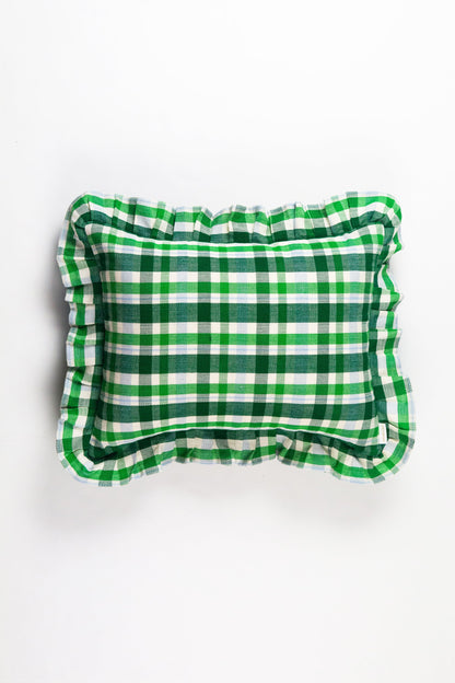 Josefina Ruffle Plaid Pillows