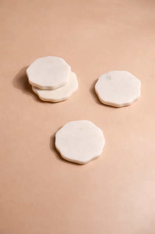 Flor Marble Coasters (Set of 4) by MESO