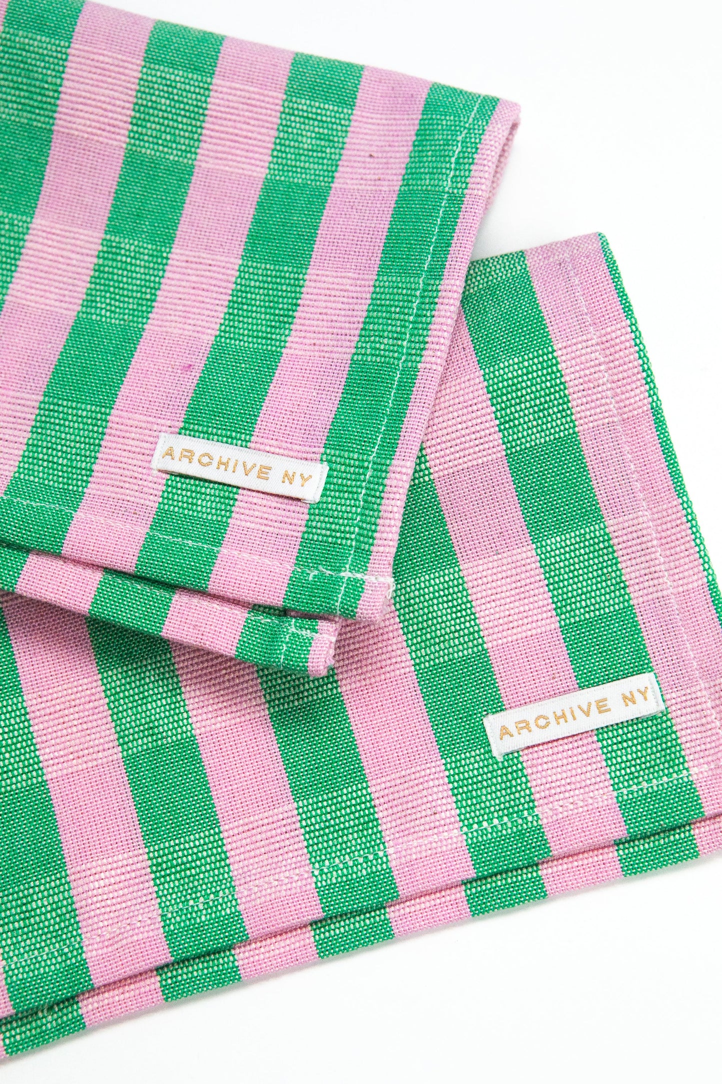 Flora Stripe Cocktail Napkins, Set of 4