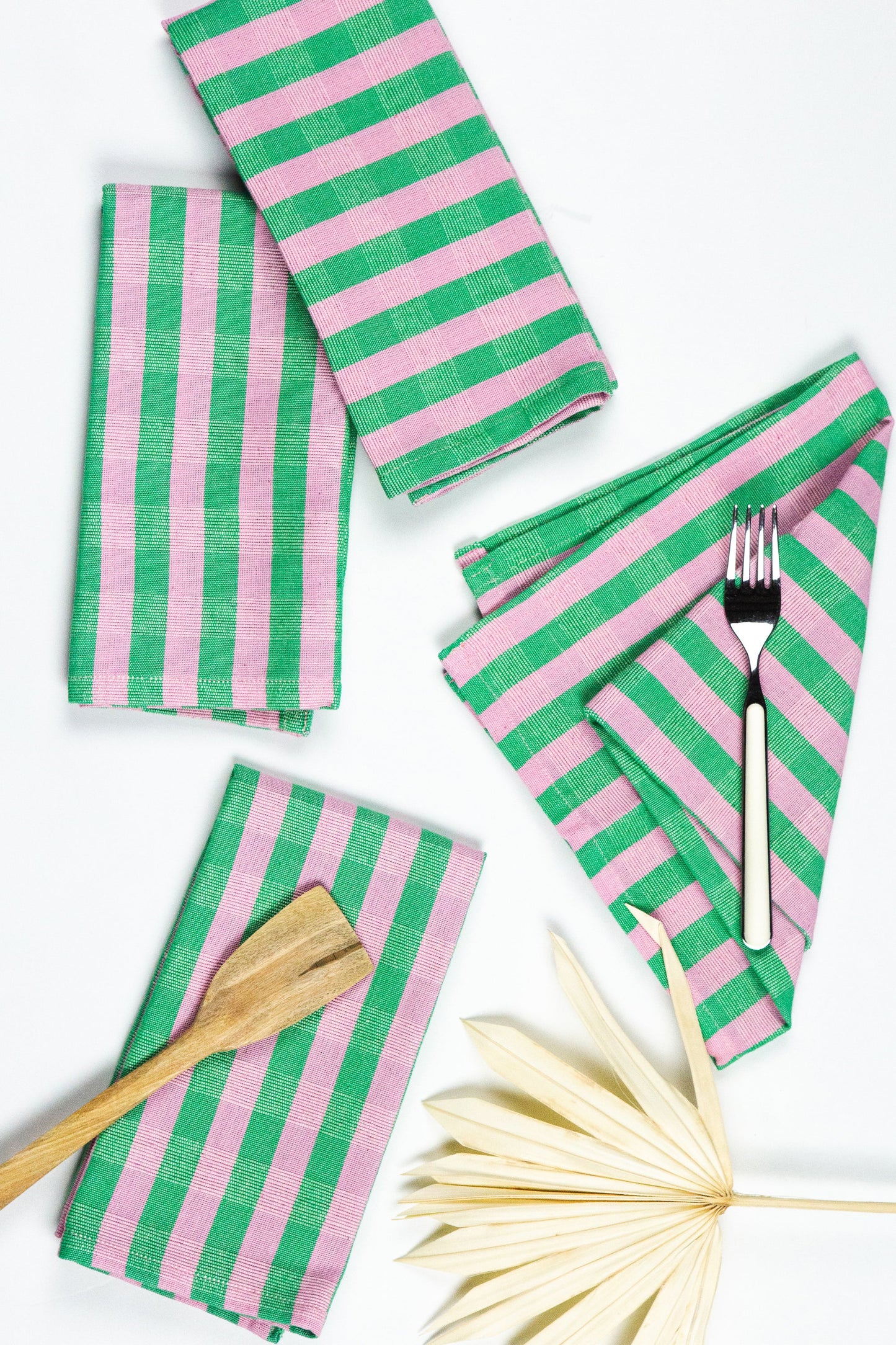 Flora Stripe Napkin Set