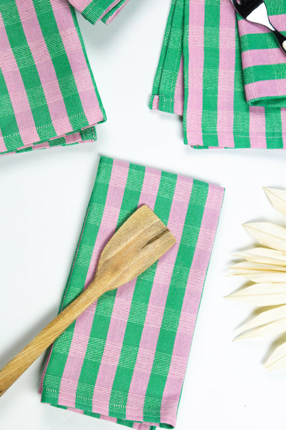 Flora Stripe Napkin Set