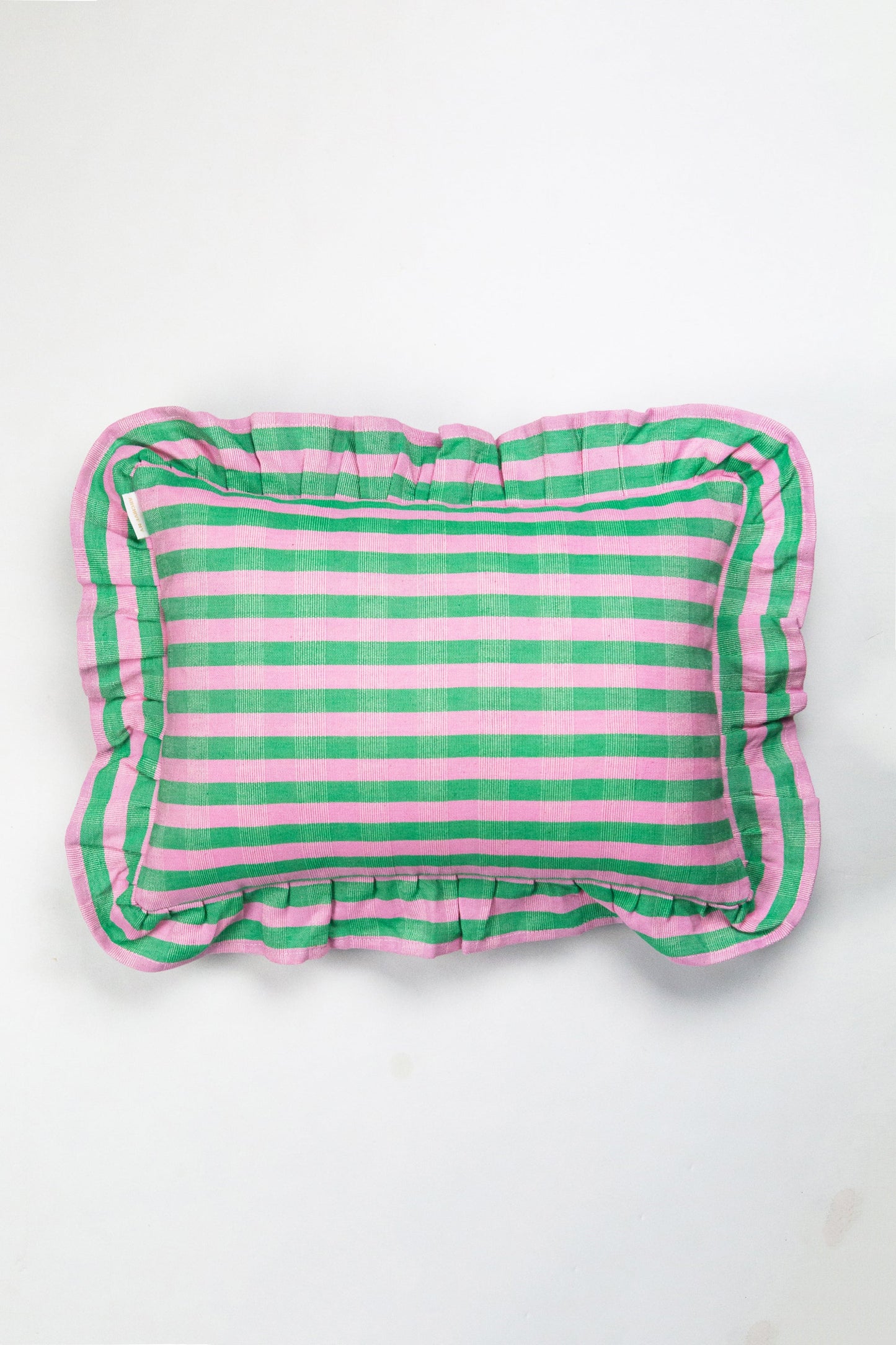 Flora Stripe Ruffle Pillow
