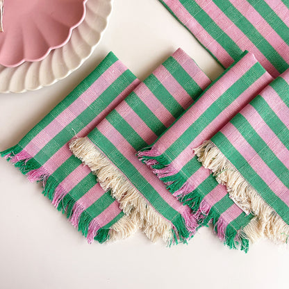 Flora Stripe Party Napkin Set