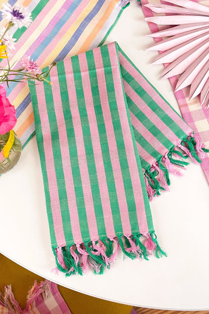 Flora Stripe Kitchen Towel