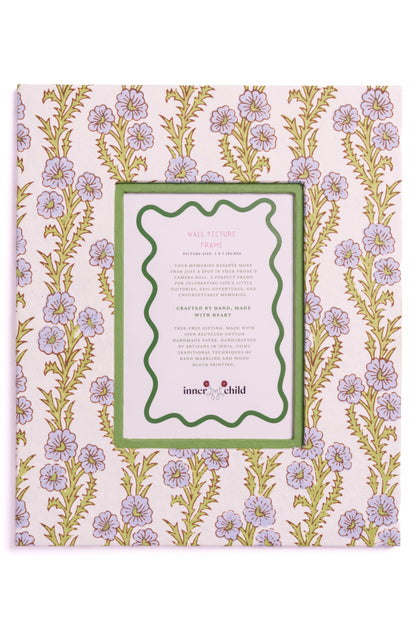 Large Wall Picture Frame in Forget Me Not Blue, 5x7