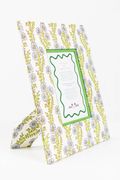 Large Wall Picture Frame in Forget Me Not Blue, 5x7