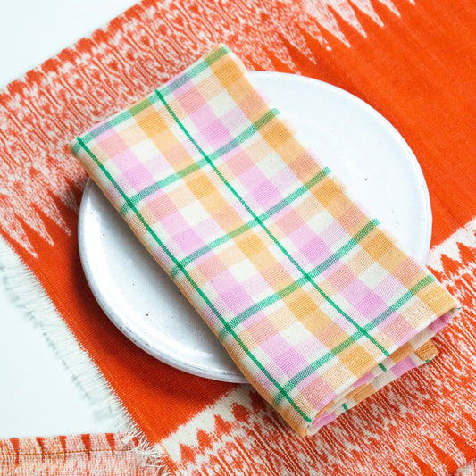 Marguerite Plaid Dinner Napkin