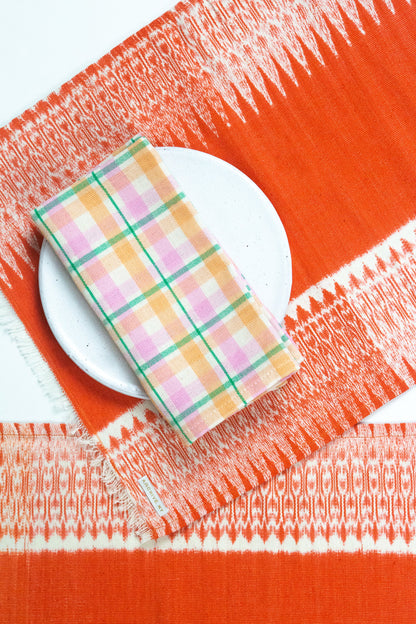 Marguerite Plaid Dinner Napkin