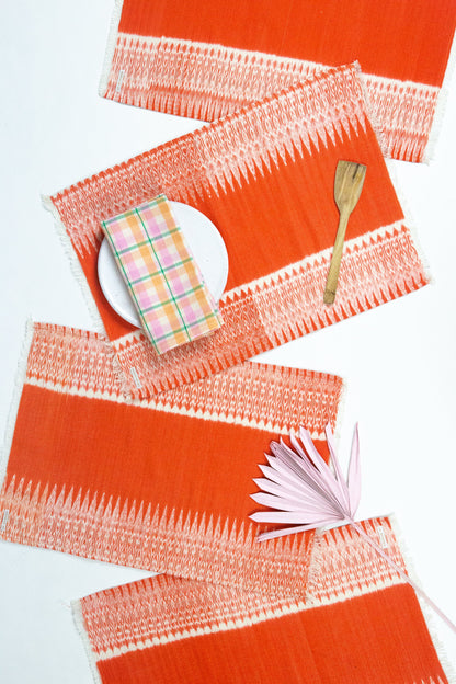 Gabriela Jaspe Placemats - Orange