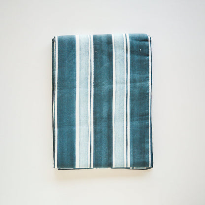 Blue/Grey Stripe Tablecloth