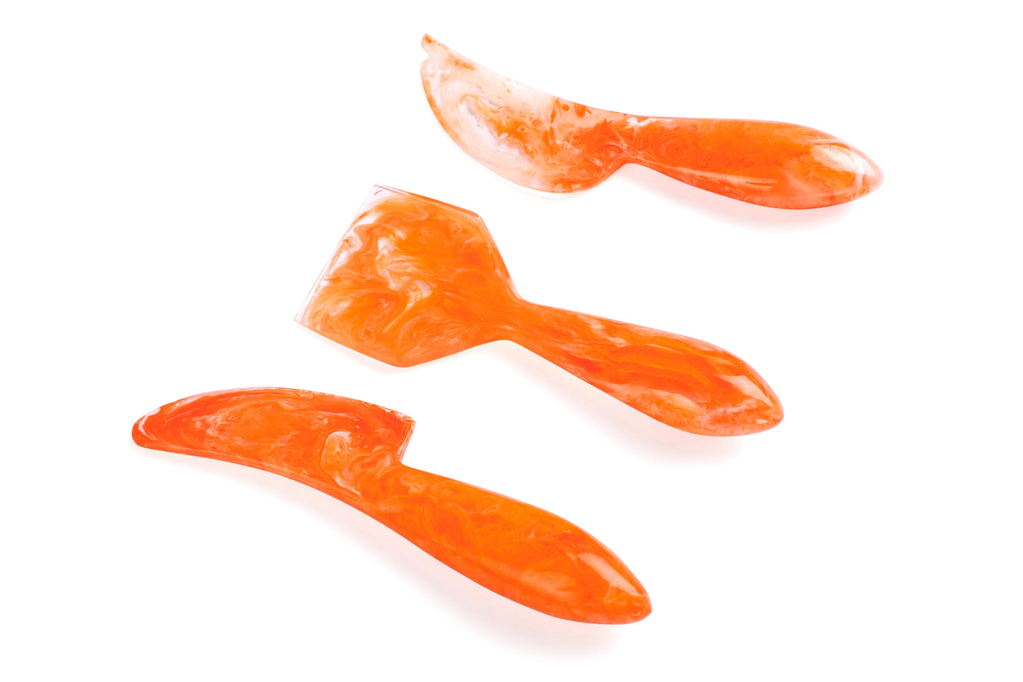 Resin Cheese Knife, Orange (Set of 3)  - 6 Inches