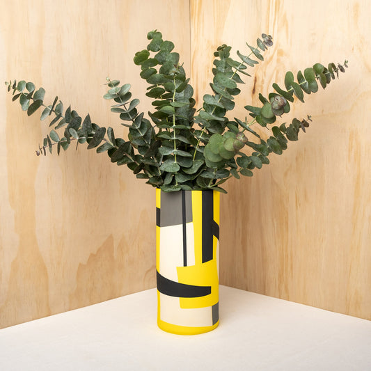 Sally Blair Bauhaus Yellow Ceramic Vase