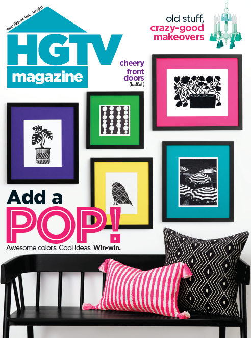 Antigua Pillow - Neon Pink and Yellow