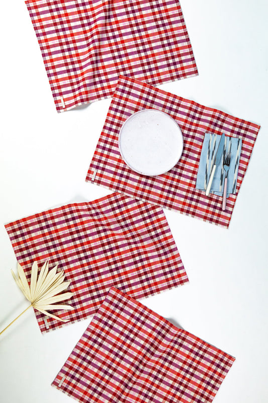 Noel Plaid Placemat Set