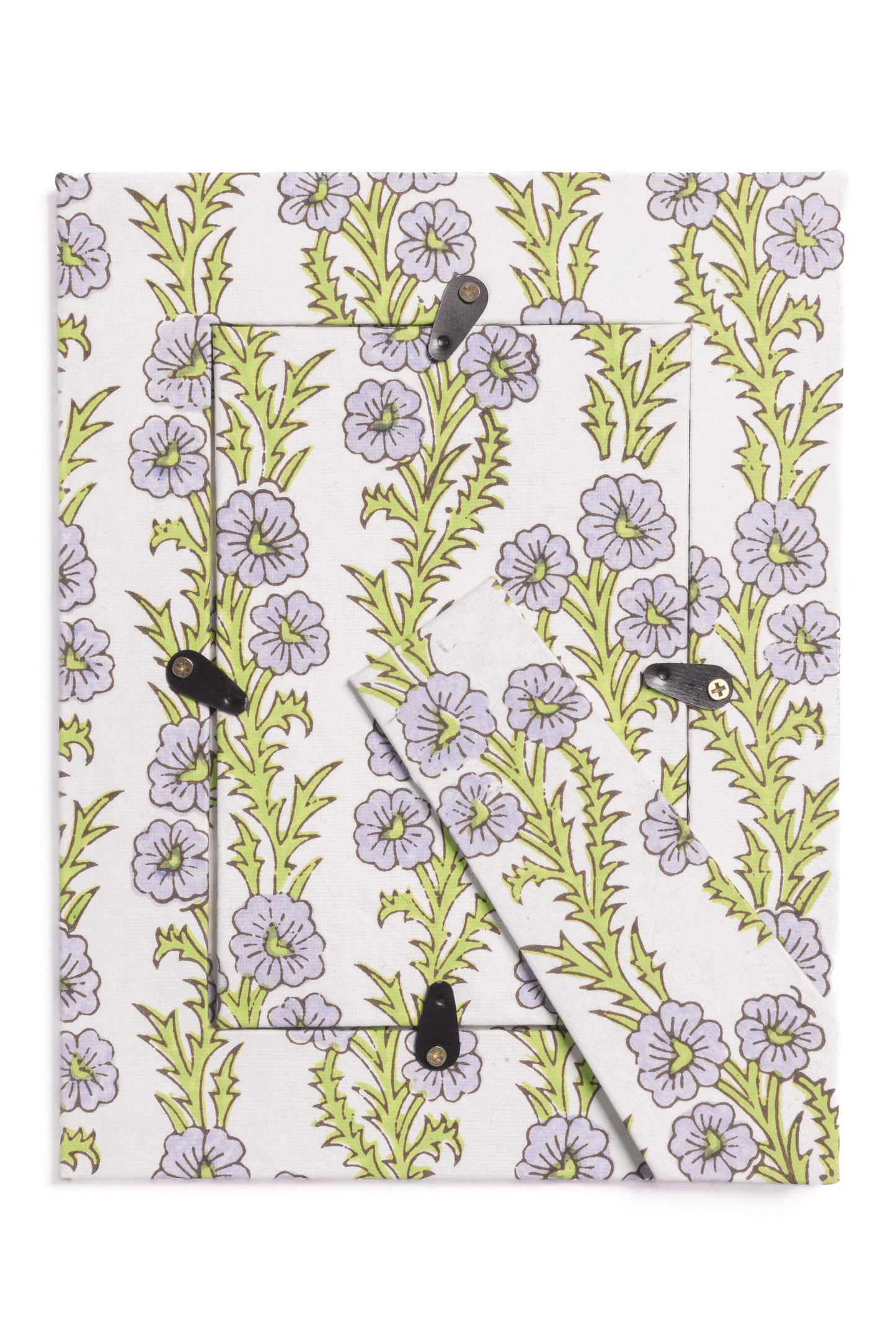 Blue Forget-Me-Not Picture Frame with Oval Opening, 4x6