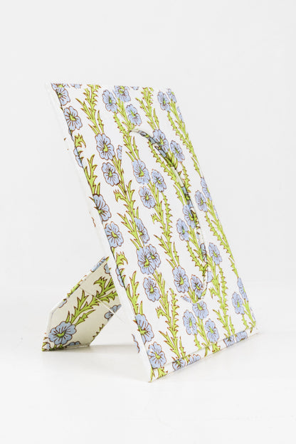 Blue Forget-Me-Not Picture Frame with Oval Opening, 4x6