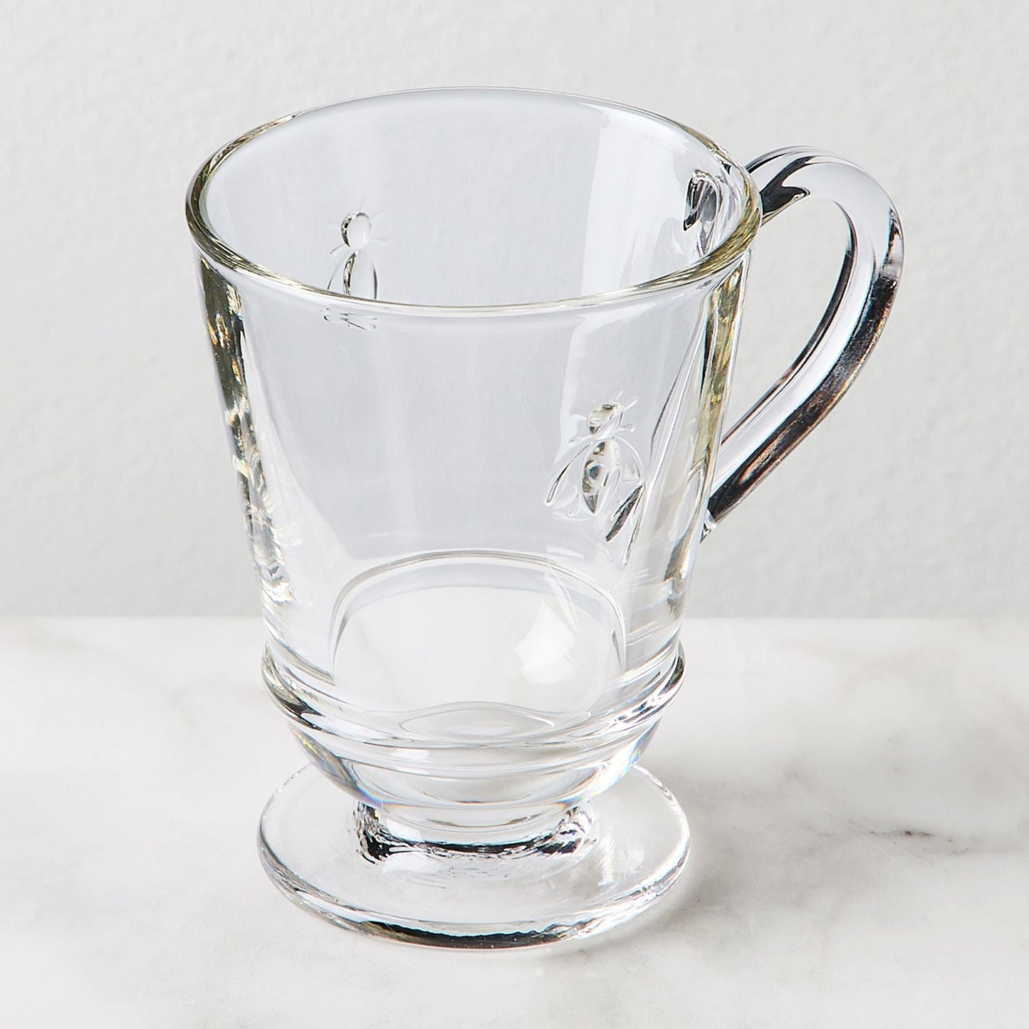 BEE MUGS, CLEAR (SET OF 6)