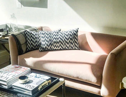 Toto Black + White Ikat Pillow